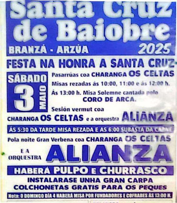 Santa Cruz de Baiobre en Arzúa