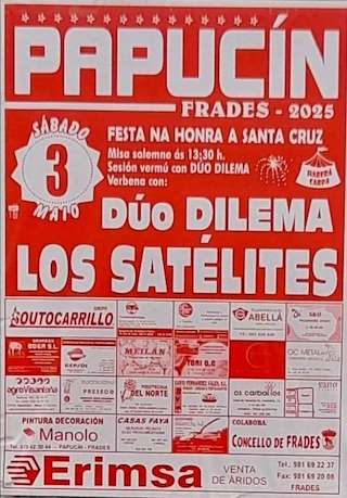 Fechas, información, programa, cartel, imágenes, mapa y ubicación de Santa Cruz de Papucín  en  Frades