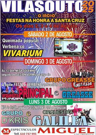 Fechas, información, programa, cartel, imágenes, mapa y ubicación de Santa Cruz de Vilasouto  en  O Incio