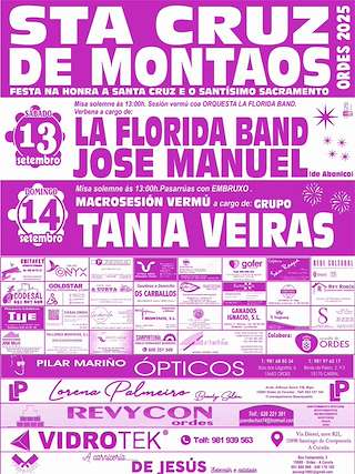 Fechas, información, programa, cartel, imágenes, mapa y ubicación de Santa Cruz e o Santísimo Sacramento de Montaos  en  Ordes