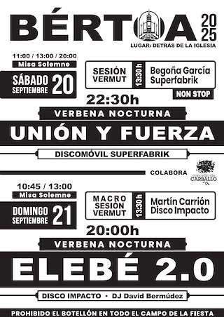 Fechas, información, programa, cartel, imágenes, mapa y ubicación de Santa Eufemia de Bértoa  en  Carballo