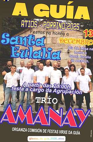 Fechas, información, programa, cartel, imágenes, mapa y ubicación de Santa Eulalia de Atios  (2025)  en  O Porriño
