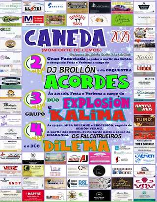 Fechas, información, programa, cartel, imágenes, mapa y ubicación de Santa Eulalia de Caneda  en  Monforte de Lemos