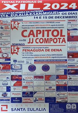 Fechas, información, programa, cartel, imágenes, mapa y ubicación de Santa Eulalia e San Miguel de Xil  en  Meaño