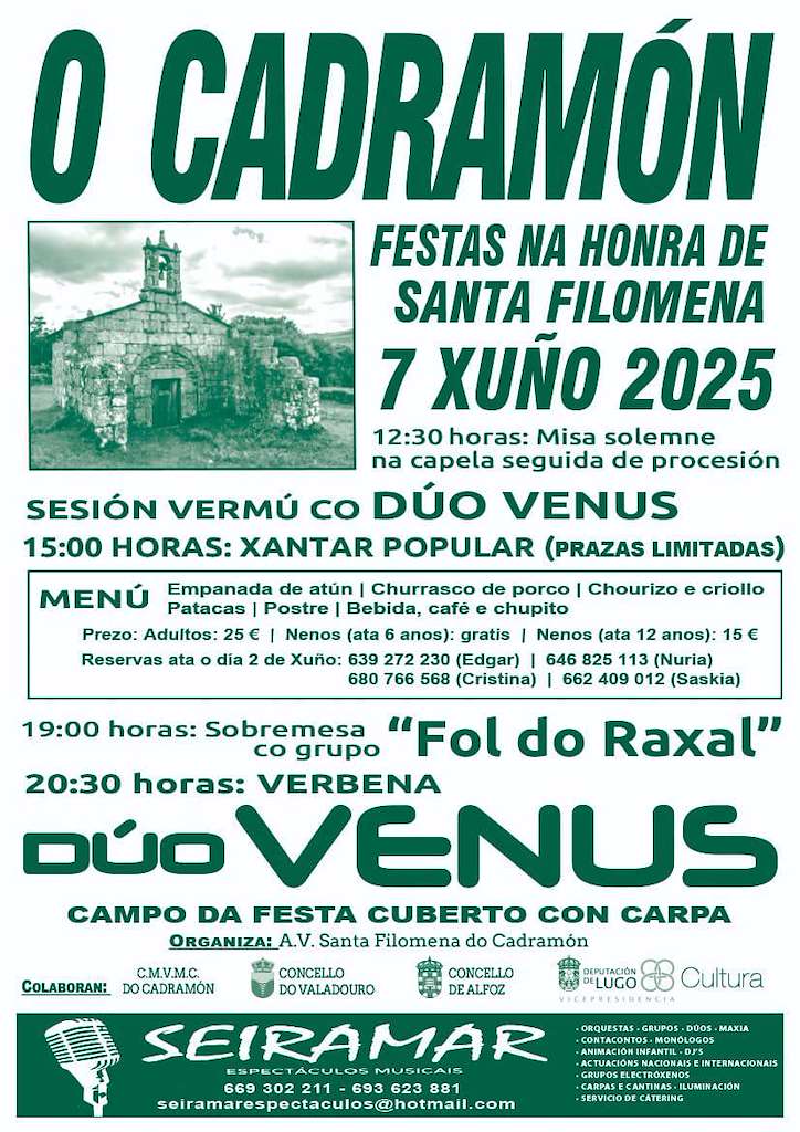 Santa Filomena de O Cadramón (2025) en O Valadouro