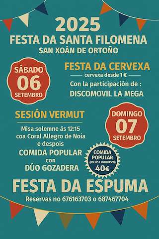 Fechas, información, programa, cartel, imágenes, mapa y ubicación de Santa Filomena de Ortoño  en  Ames