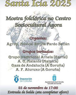 Fechas, información, programa, cartel, imágenes, mapa y ubicación de Santa Icía  (2025)  en  A Coruña