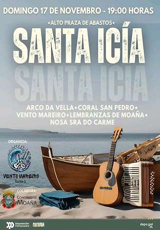 Fechas, información, programa, cartel, imágenes, mapa y ubicación de Santa Icía de Vento Mareiro  en  Moaña