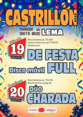 Fechas, información, programa, cartel, imágenes, mapa y ubicación de Santa Irene de Lema de Castrillón (2026) en Carballo