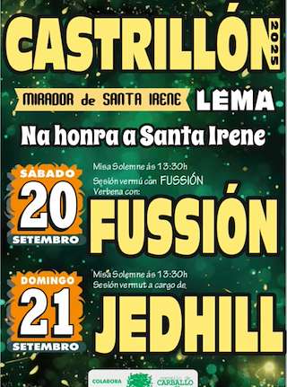 Fechas, información, programa, cartel, imágenes, mapa y ubicación de Santa Irene de Lema de Castrillón  en  Carballo