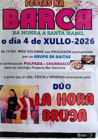 Fechas, información, programa, cartel, imágenes, mapa y ubicación de Santa Isabel de Barca (2026)  en  Sober