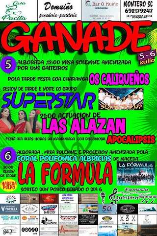 Fechas, información, programa, cartel, imágenes, mapa y ubicación de Santa Isabel de Ganade   en  Xinzo de Limia