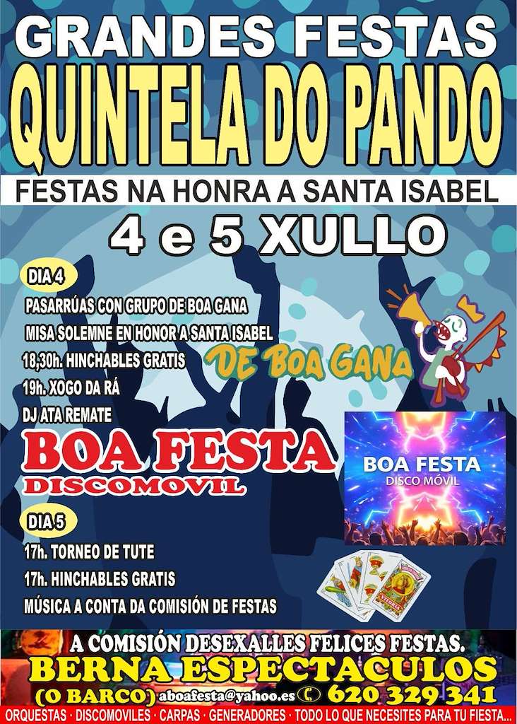 Santa Isabel de Quintela de Pando en Viana do Bolo