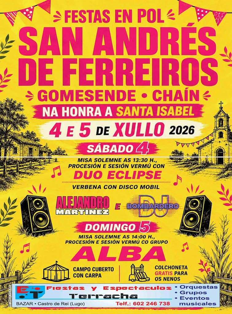 Santa Isabel de San Andrés de Ferreiros en Gomesende