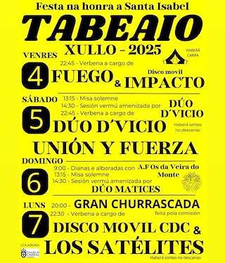 Fechas, información, programa, cartel, imágenes, mapa y ubicación de Santa Isabel de Tabeaio  en  Carral