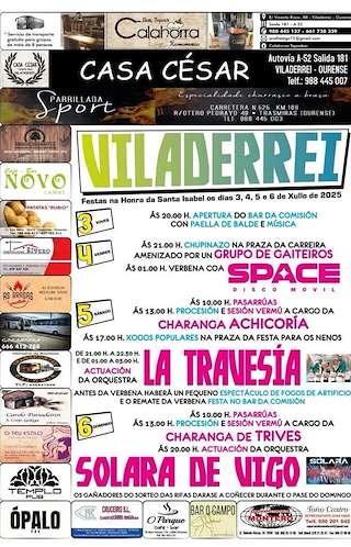 Fechas, información, programa, cartel, imágenes, mapa y ubicación de Santa Isabel de Viladerrei  en  Trasmirás