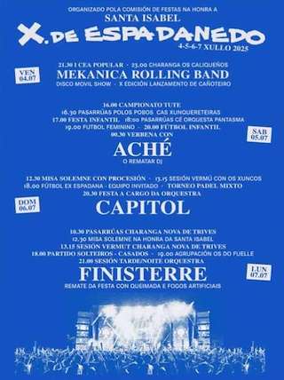 Fechas, información, programa, cartel, imágenes, mapa y ubicación de Santa Isabel  en  Xunqueira de Espadanedo