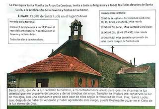 Fechas, información, programa, cartel, imágenes, mapa y ubicación de Santa Lucía de Arcos da Condesa (2025)  en  Caldas de Reis