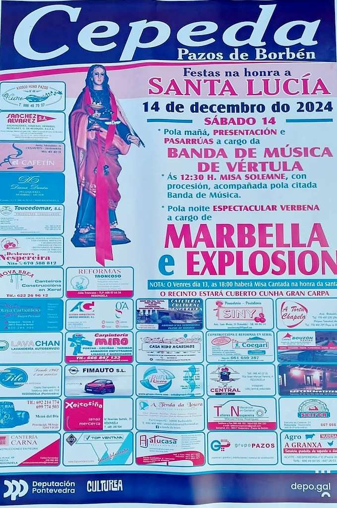 Santa Lucía de Cepeda en Pazos de Borbén