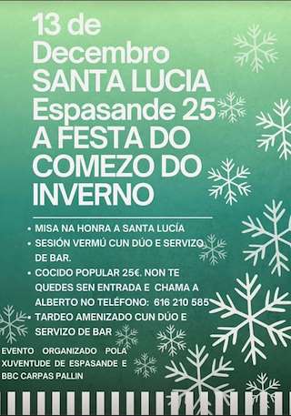 Fechas, información, programa, cartel, imágenes, mapa y ubicación de Santa Lucía de Espasande (2025)  en  Castroverde