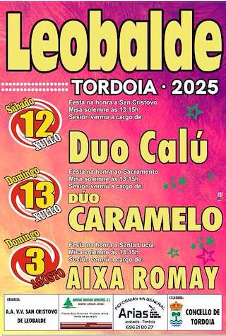 Fechas, información, programa, cartel, imágenes, mapa y ubicación de Santa Lucía de Leobalde  en  Tordoia
