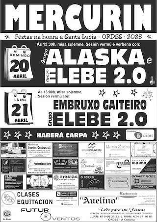Fechas, información, programa, cartel, imágenes, mapa y ubicación de Santa Lucía de Mercurin  en  Ordes