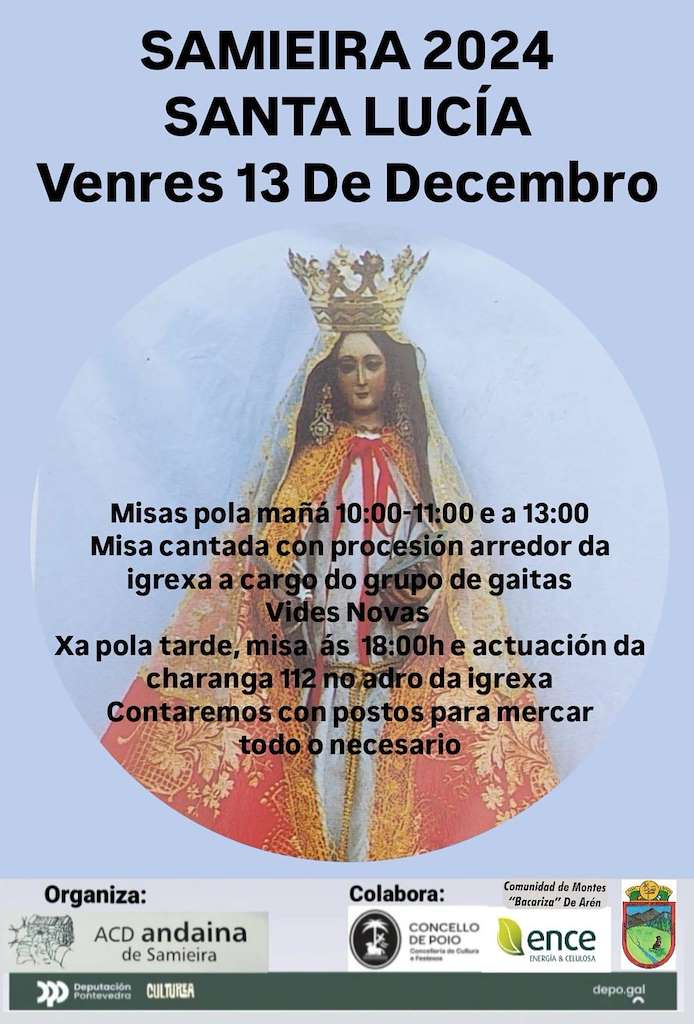 Santa Lucía de Samieira en Poio