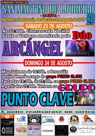 Fechas, información, programa, cartel, imágenes, mapa y ubicación de Santa Lucía de San Martín de Loureiro  en  Sarria