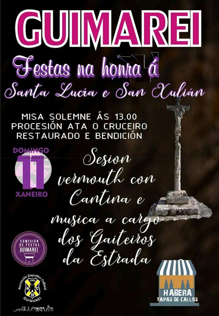 Santa Lucía e San Xulián de Guimarei en A Estrada