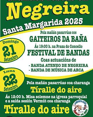 Fechas, información, programa, cartel, imágenes, mapa y ubicación de Santa Margarida  en  Negreira