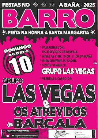 Fechas, información, programa, cartel, imágenes, mapa y ubicación de Santa Margarita de Barro  en  A Baña