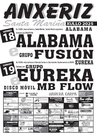 Fechas, información, programa, cartel, imágenes, mapa y ubicación de Santa Mariña de Anxeriz  en  Tordoia