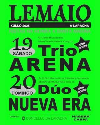 Fechas, información, programa, cartel, imágenes, mapa y ubicación de Santa Mariña de Lemaio  en  A Laracha