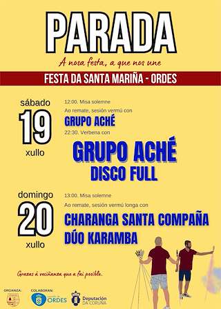 Fechas, información, programa, cartel, imágenes, mapa y ubicación de Santa Mariña de Parada  en  Ordes