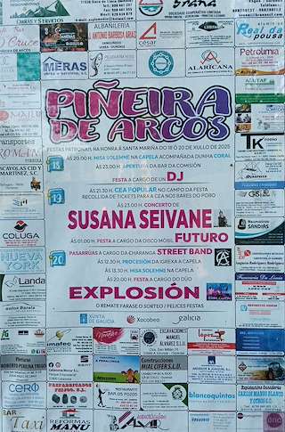 Fechas, información, programa, cartel, imágenes, mapa y ubicación de Santa Mariña de Piñeira de Arcos  en  Sandiás