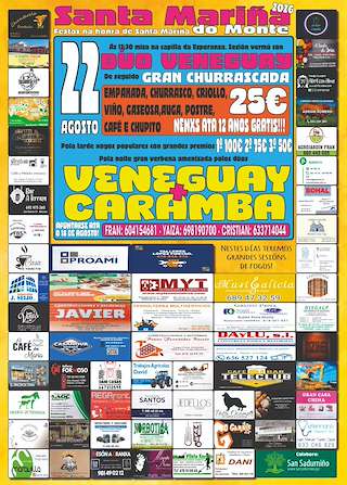 Fechas, información, programa, cartel, imágenes, mapa y ubicación de Santa Mariña do Monte (2026)  en  San Sadurniño