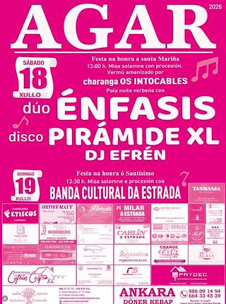 Fechas, información, programa, cartel, imágenes, mapa y ubicación de Santa Mariña e O Santísimo de Agar (2026)  en  A Estrada
