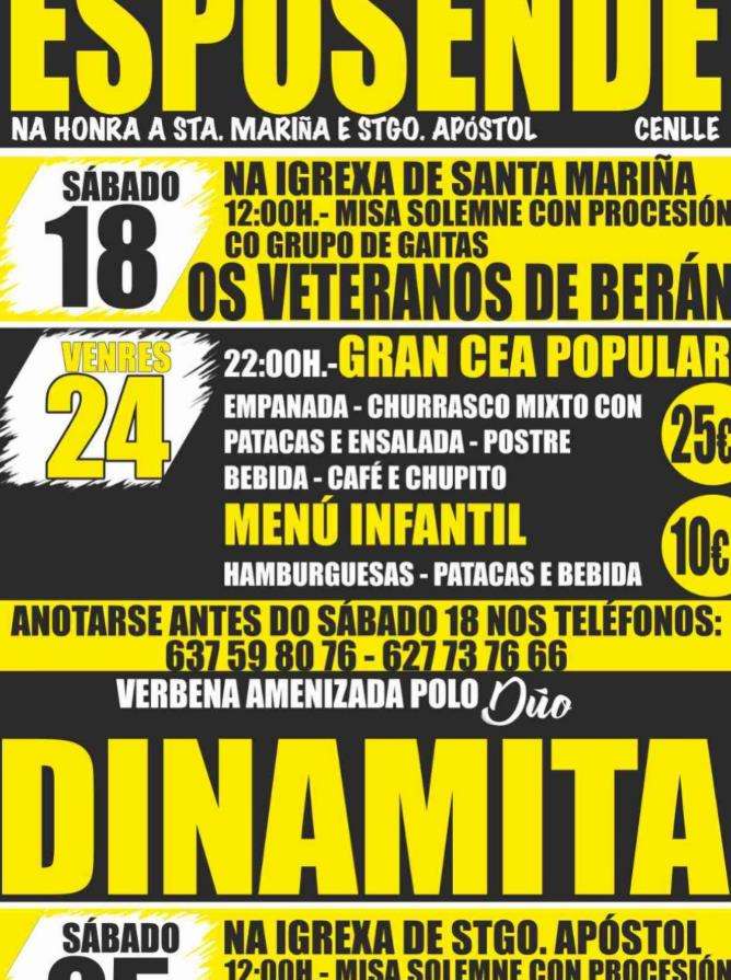 Santa Mariña e Santiago Apóstol de Esposende (2026) en Cenlle