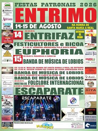 Fechas, información, programa, cartel, imágenes, mapa y ubicación de Santa María a Real (2026) en Entrimo