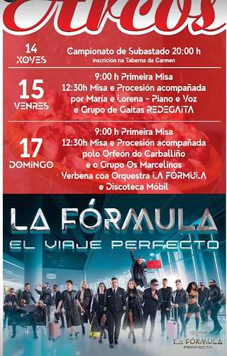 Fechas, información, programa, cartel, imágenes, mapa y ubicación de Santa María de Arcos   en  O Carballiño