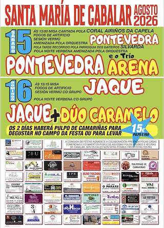 Fechas, información, programa, cartel, imágenes, mapa y ubicación de Santa María de Cabalar (2026) en A Capela