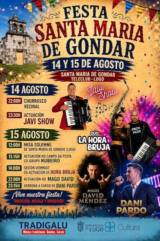 Fechas, información, programa, cartel, imágenes, mapa y ubicación de Santa María de Gondar (2026)  en  Lugo