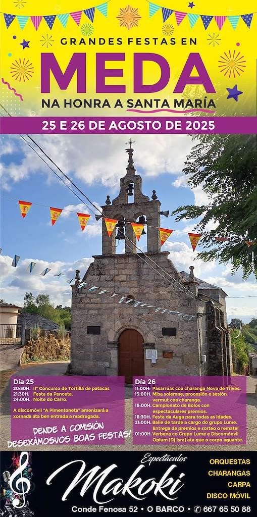 Santa María de Meda en A Veiga