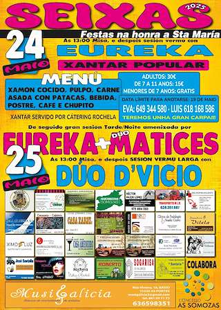 Fechas, información, programa, cartel, imágenes, mapa y ubicación de Santa María de Seixas   en  As Somozas