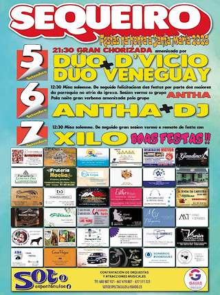 Fechas, información, programa, cartel, imágenes, mapa y ubicación de Santa María de Sequeiro  en  Valdoviño