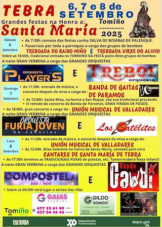 Fechas, información, programa, cartel, imágenes, mapa y ubicación de Santa María de Tebra  en  Tomiño