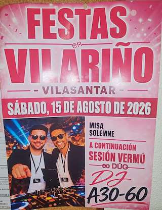 Fechas, información, programa, cartel, imágenes, mapa y ubicación de Santa María de Vilariño (2026)  en  Vilasantar