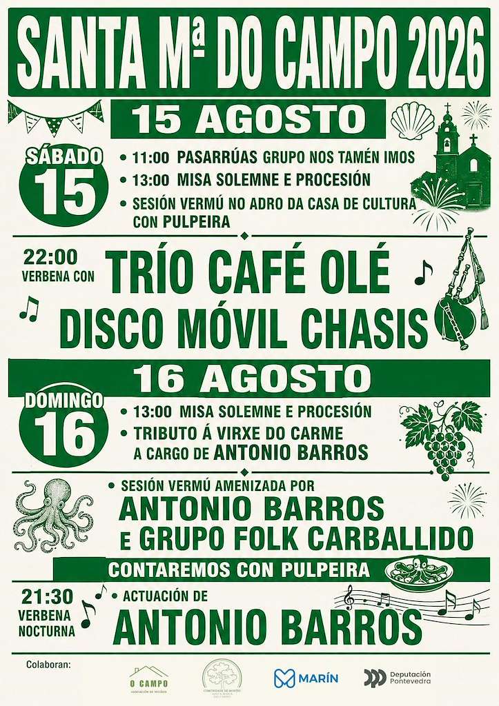 Santa María do Campo (2026) en Marín