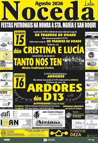 Fechas, información, programa, cartel, imágenes, mapa y ubicación de Santa María e San Roque de Noceda (2026) en Lalín