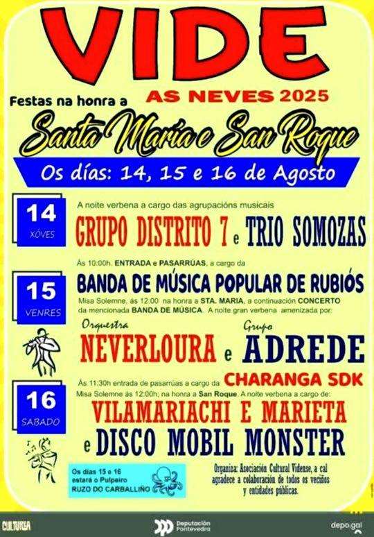 Santa María e San Roque de Vide (2025) en As Neves
